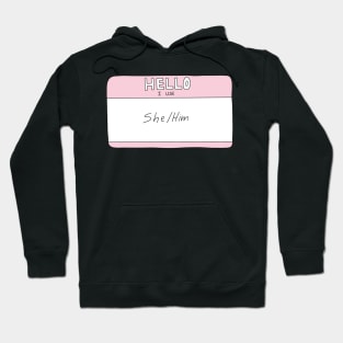 she/him pronouns Hoodie